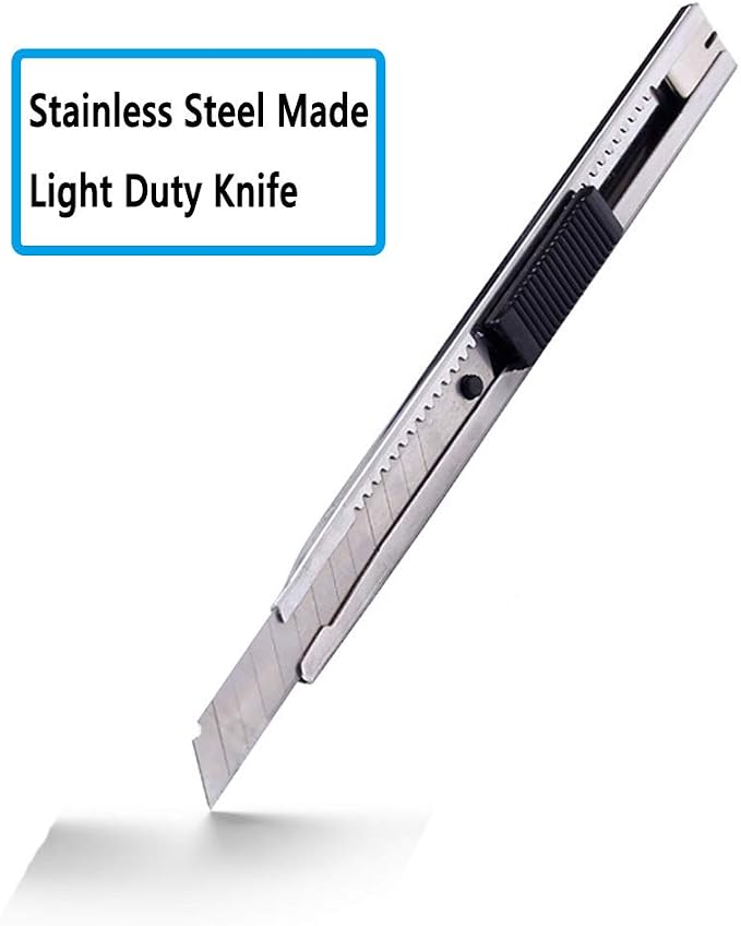 9mm Snap Off Utility Knife 5 Pack High Hardness Retractable Box Cutters with Snap Off Blades,Art Craft Hobby Cutter 9mm Knife for Home Office Workstation
