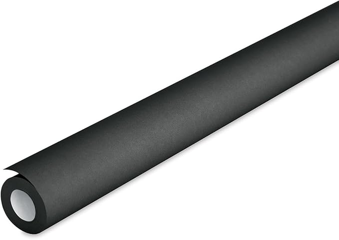 Fadeless Bulletin Board Paper, Fade-Resistant Paper for Classroom Decor, 24” x 60’, Black, 1 Roll