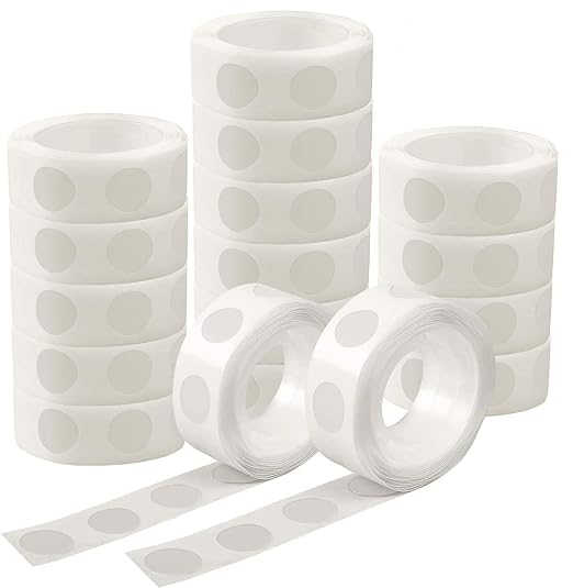 UPINS 6000 Pcs Point Dots Balloon Glue Removable Adhesive Point Tapes | 60 Rolls Double Sided Tape Dot Stickers, Easy Removal, Balloon Glue and Craft Supplies, Holiday Wedding Party Home Wall Decor