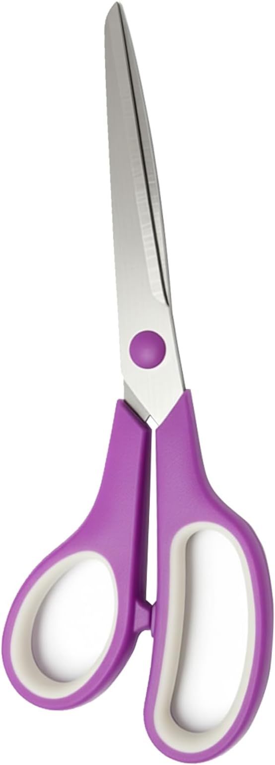Purple Scissors for Office School Home Craft Sewing Fabric, All Purpose Scissors 8 Inch (1 Pack)