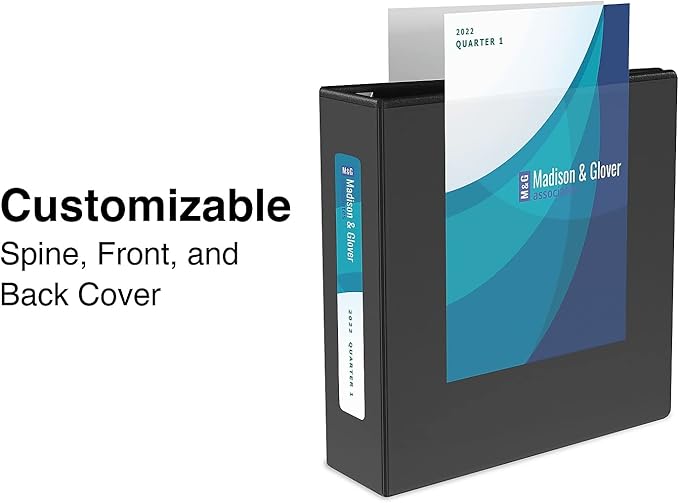 Staples Heavy-Duty 5-Inch D-Ring View Binder, Black – Maximum Capacity 3-Ring Binder for Archiving & Storage