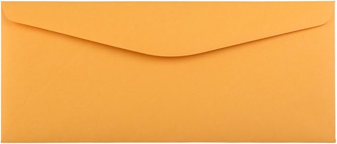 JAM PAPER #11 Envelopes - 4 1/2 x 10 3/8 - Brown Kraft Manila - Bulk 250/Box