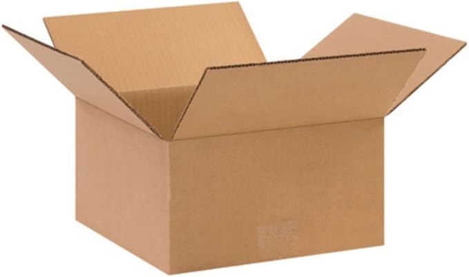 Secure Seal - 6x6x3 Pack of 25 Corrugated Cardboard Packing Shipping Mailing Moving Carton Boxes