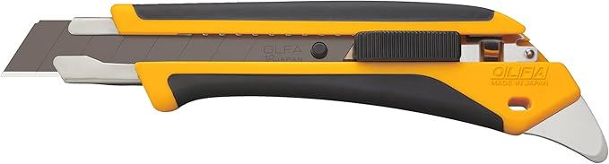 OLFA 18mm Heavy-Duty Utility Knife (LA-X) - Multi-Purpose No-Slip Grip Utility Knife w/Reinforced Fiberglass Handle & Snap-Off Blade, Replacement Blades: Any OLFA 18mm Blade