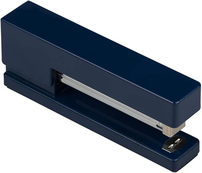 JAM PAPER Desk Trio Pack - Navy Blue - Stapler, Tape Dispenser & Pen Holder - 3/Pack