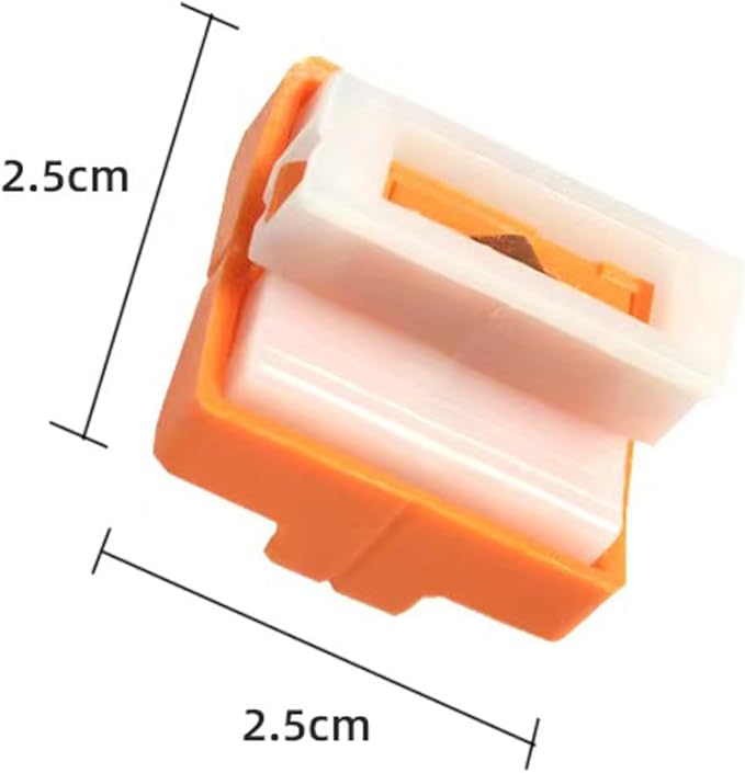 4-Pack Replacement Blades for Firbon Paper Cutters – Easy-Install Refill, Automatic Security Safeguard, Sharp and Durable Cutting Blades（orange）