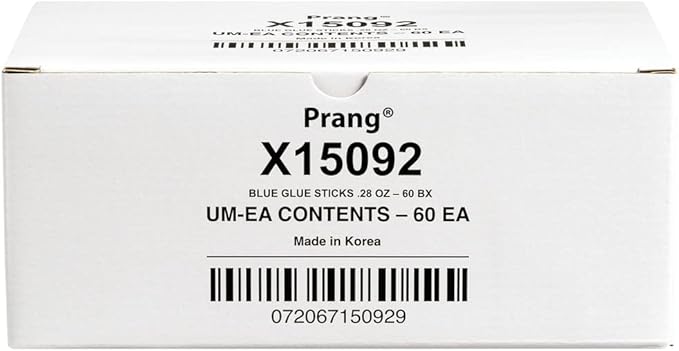 Prang Washable Glue Stick, Blue, 0.28 oz., 60 Count
