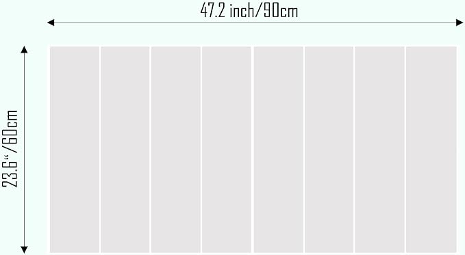 Shiplap Felt Wall Tiles (8-Pack) - Large 24x6 Acoustic Pinboard & Sound Dampening Memo Board, Decorative Bulletin Board with Included Adhesive Mounting Tabs -Mint