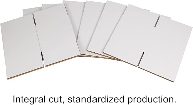 White Shipping Boxes 6x6x6 Inches Small Corrugated Cardboard Boxes, 25 Pack