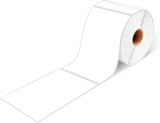 ESSENTIAL 3" x 5" White Direct Thermal Labels for Barcodes, Address | Permanent Adhesive, Shipping Labels, Compatible with Zebra, Rollo and Other Desktop Printers, 350 Labels of Roll, 1 Rolls