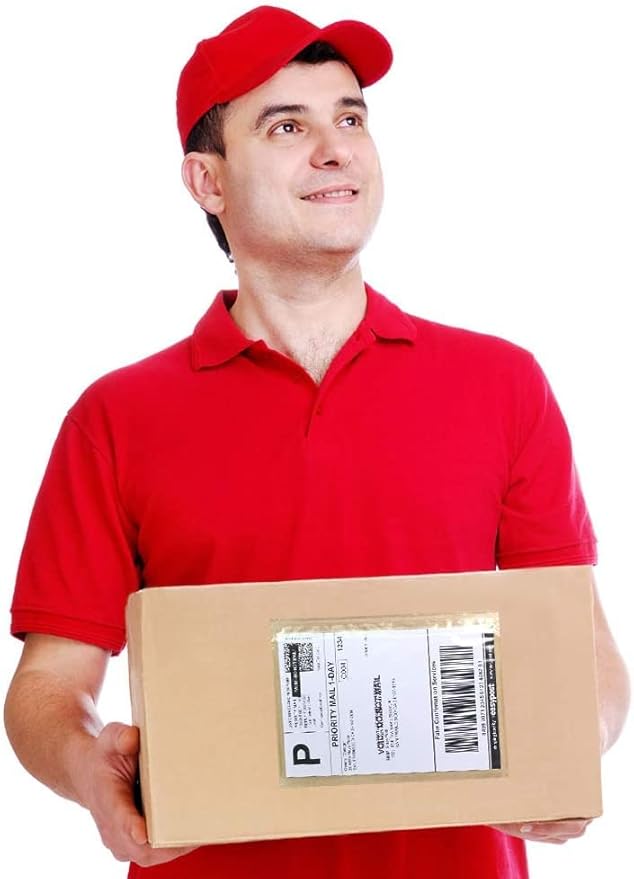 SJPACK 6" x 9" Packing List Envelopes, 3000 Packs Clear Self Adhesive Shipping Labels Pouches