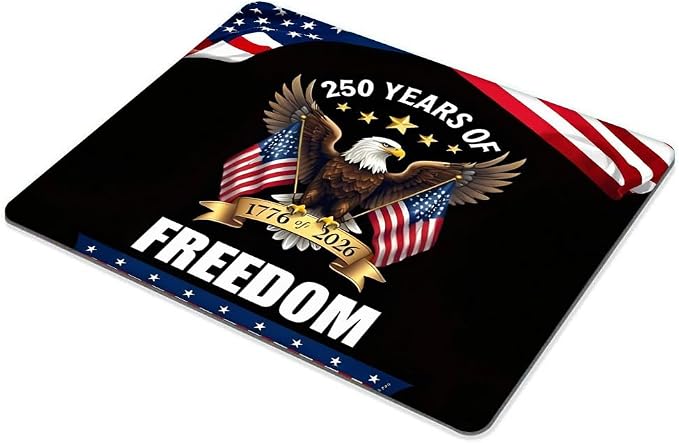 250th Anniversary Eagle Customized Mousepad Non-Slip Rubber Base Mouse Pads for Computers Laptop