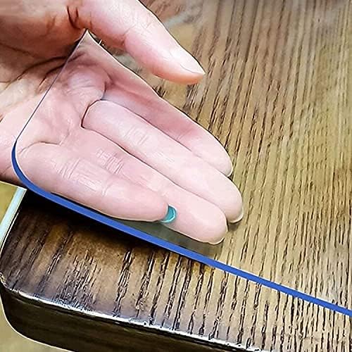 LovePads Clear Table Cover Protector 48 x 48 Inch, 1.5mm Thick Plastic Mat | Non-slip Waterproof PVC Table Protector, Cut to Size, Spill-Stain-Scratch Proof, Fits Kitchen, Dining Table, Dresser, Desk