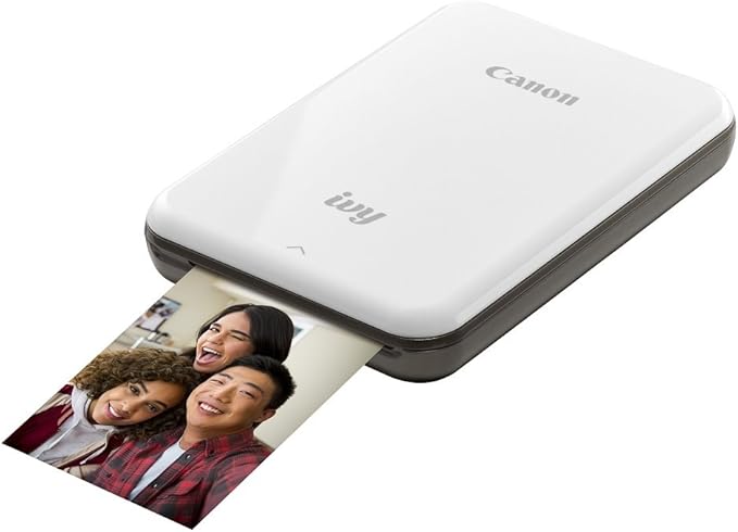 Canon IVY Mini Photo Printer for Smartphones (Slate Gray) - Sticky-back prints, Pocket-size