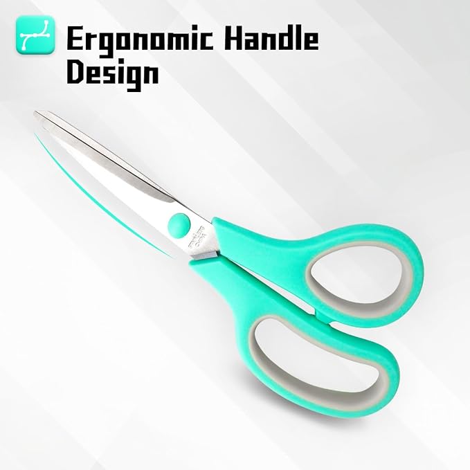 Vitoler 8.5" Scissors All Purpose, 3 Pack Ultra Sharp Blade Shears | Professional Ergonomic Comfort Grip Scissors for Office School Home Supplies Fabric Sewing DIY