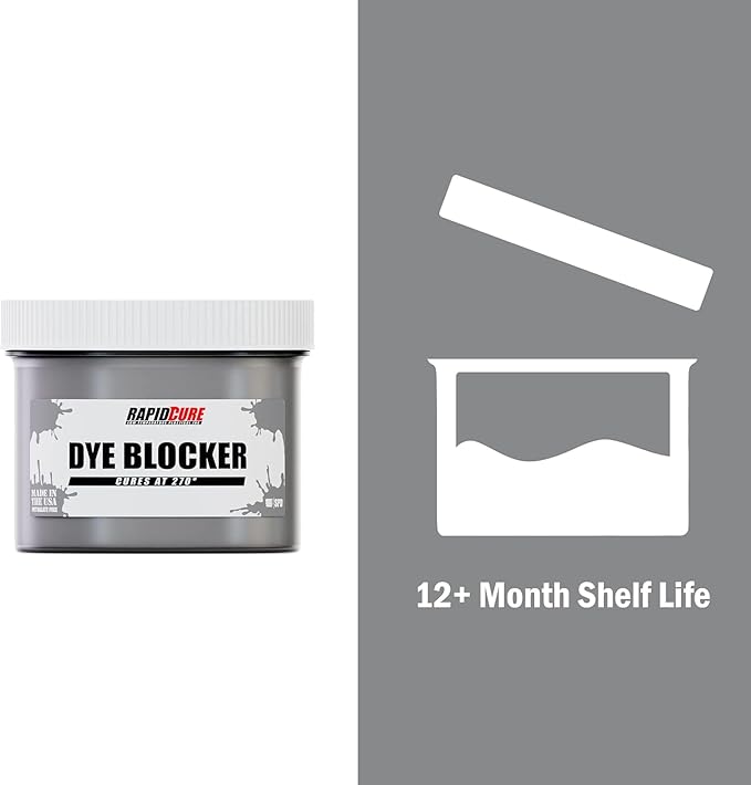 Rapid Cure® Screen Printing Ink Dye Blocker (3.5 Gallon - 448oz.) - Plastisol Ink for Screen Printing, Fast Curing Fabric Paint - Screen Print Direct®, USA Made