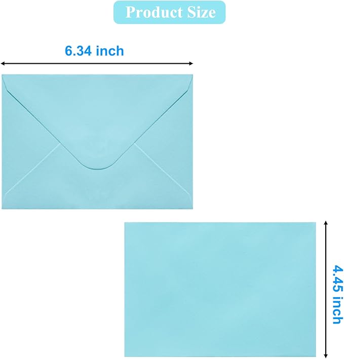60 Pack Colored Envelopes 4x6, Self Adhesive A4 Envelopes for Greeting Cards, Business Cards, Photos, Invitation Envelopes for Wedding, Baby Shower, Party (20 Colors, 4.45 x 6.34")