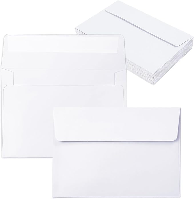200 Packs White A2 Envelopes for Invitations,4.375x5.75 Envelopes for Greeting Cards, Printable, Self Seal for Weddings, Graduation, Birthday, Photos, Postcards