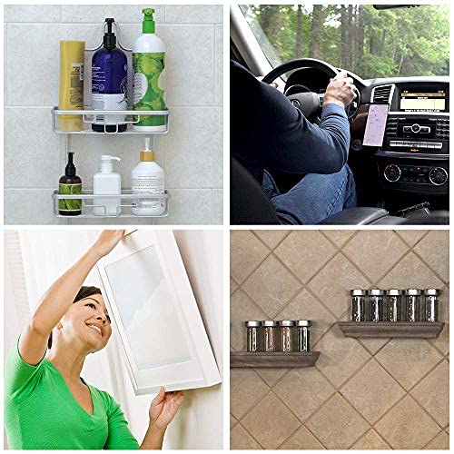 Heavy Duty Double Sided Tape, Nano Tape, Feet Clear Adhesive Tape for Poster Photo Wall Decor As Seen on TV, (4 Rolls - 20 Feet Total)