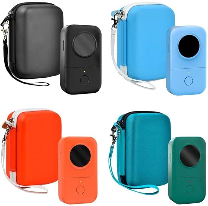 PAIYULE Hard Carrying Case for Phomemo D30 D35 Label Maker, Label Printer Case for Nelko P21, for NIIMBOT D110 D11, for Marklife P11 P12, for SUPVAN E10, Protective EVA Storage Bag with Mesh Pocket