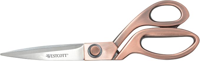 Westcott 16459 8-Inch Stainless Steel Copper-Finish Scissors For Office and Home