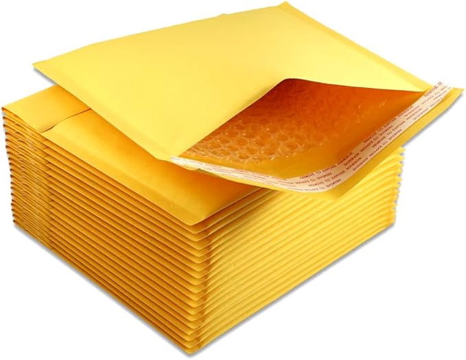 5 EcoSwift Size #CD 7.25 x 8 Kraft Bubble Mailers Self Sealing Bulk Padded Shipping Supplies Packaging Envelopes Bags CD 7.25 inches by 8 inches