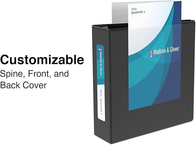 Staples Heavy-Duty 1.5-Inch D-Ring View Binder, Black – Durable 3-Ring Binder for School & Office Organization
