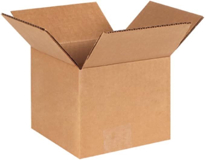 Secure Seal - 6x6x5 Pack of 200 Corrugated Cardboard Packing Shipping Mailing Moving Carton Boxes