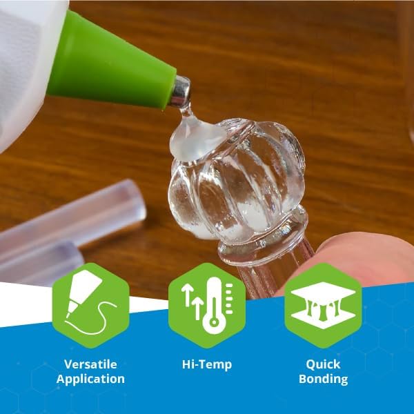 AdTech High Temp Mini Hot Glue Sticks, 4-Inch, 200-Count (2-Pack) | Strong Bond for Crafting, DIY & Repairs | Works with Hi-Temp Mini Glue Guns | Made in the USA
