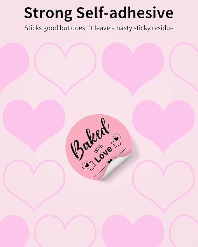 Phomemo Genuine 2” Pink Circle Thermal Labels, 2x2 Self-Adhesive Round Sticker Label, Circular Direct Labels Compatible with Phomemo 241bt Labels Printer, 750 Labels/Roll, White,Commercial Grade