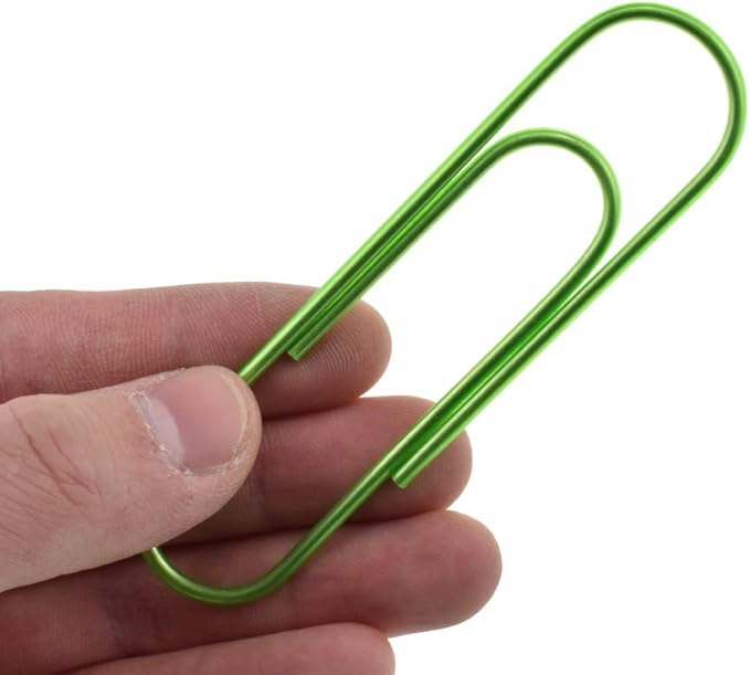 Hahiyo Paperclips 4" (100mm) Extra Large Paper Clips Sturdy Bright Assorted Colors Vinyl Coated Prevent Scratching Tearing The Pages 25 Pack Colorful (Colorful A)