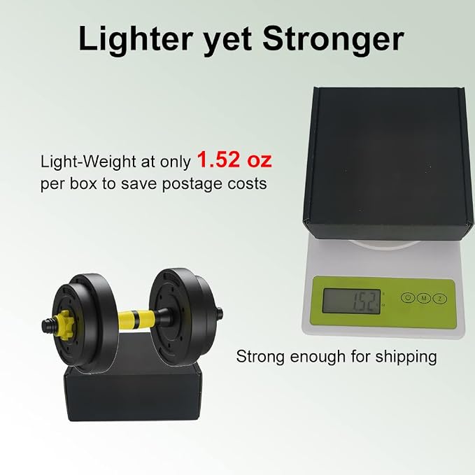 50 Pack 5x5x2'' Small Shipping Boxes, Black Corrugated Cardboard Mailers for Mailing Packaging Small Business(BK552-50)
