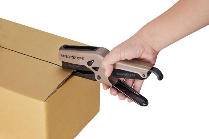 Spec Ops Tools Elite Duty Packaging Plier Stapler, 7/16 Crown, 1/4" - 3/8" Leg Length Staples, 3% Donated to Veterans