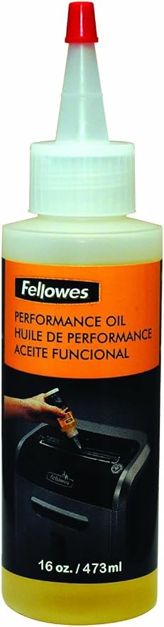 Fellowes Powershred Performance Shredder Oil, 16 oz. Extended Nozzle Bottle (3525010) (Pack of 12)