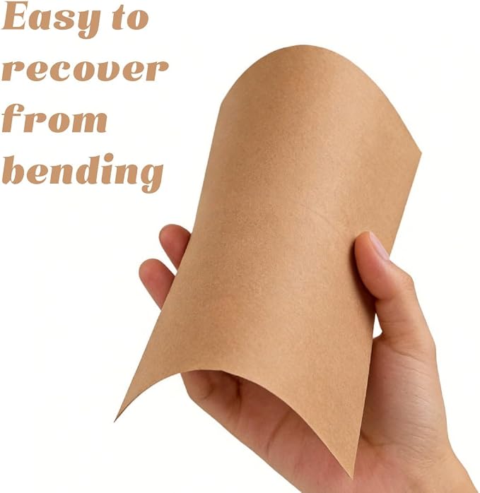 30 Pack A4 Blank Cards with Envelopes, 4x6 Kraft Folded Cardstock and Matching Self-Seal Envelopes, Printable Thank You Greeting Cards, for DIY, Custom Printing, Wedding, Birthday & All Occasions
