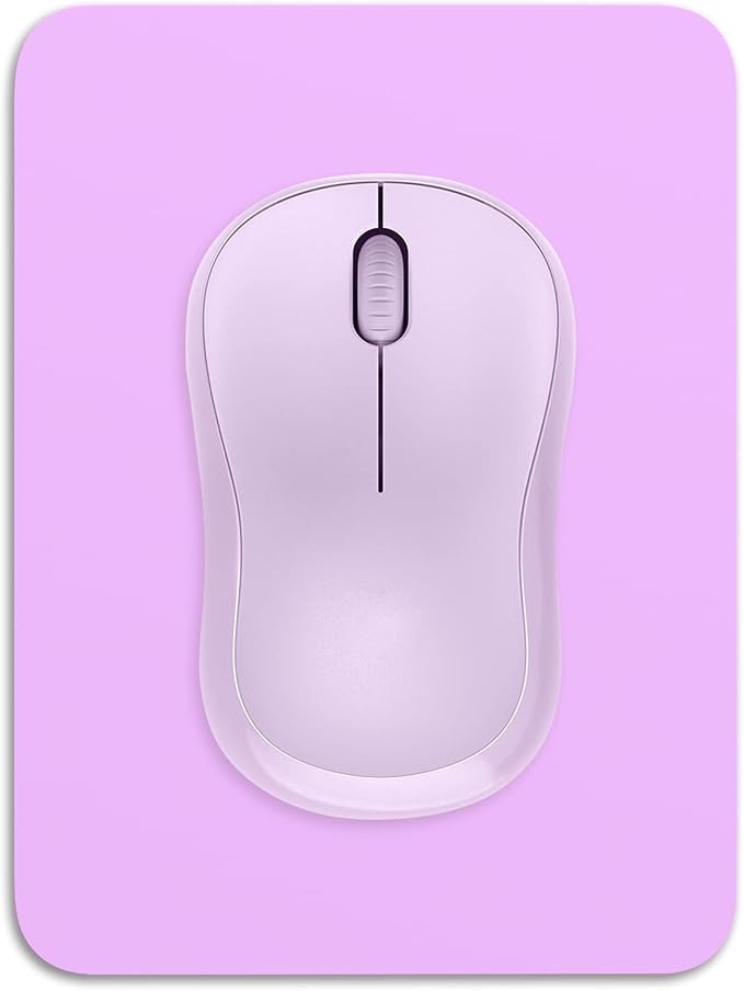 Dapesuom Small Mouse Pad, 6 x 8 Inch Thick Rubber Premium-Textured Non-Slip Portable & Washable Mini Mouse Mat for Women Men Wireless Laptops Keyboard Tray Gaming Work Computer Office Travel, Purple