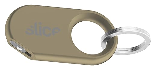 Slice Slicer Pro Box Cutter | Ceramic Keychain Knife and Heavy Duty Micro Cutter | Lasts 11x Longer than Metal | Royal Bronze