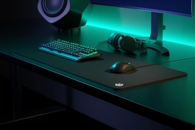 SteelSeries QcK Gaming Mouse Pad - Thick Cloth - Sized to Cover Desks XXL (Pack of 5)