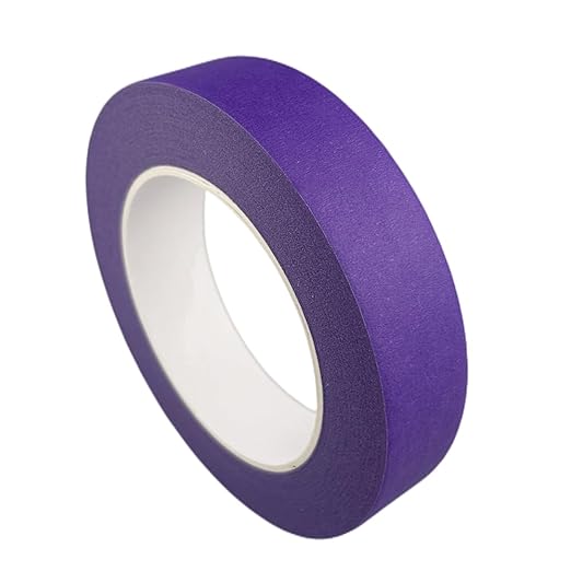 Purple Masking Tape, 1 Inch x 55 Yards, 2 Rolls, Painters Tape for Painting, Home, Office, School Stationery, Arts, Crafts, Decoration