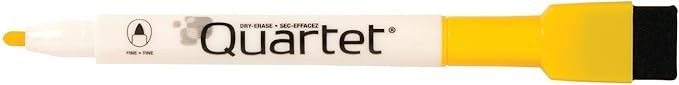Quartet Magnetic Dry Erase Markers, Fine Point, ReWritables, Mini, Magnetic, Assorted Colors, 6 Pack (51-659312Q)