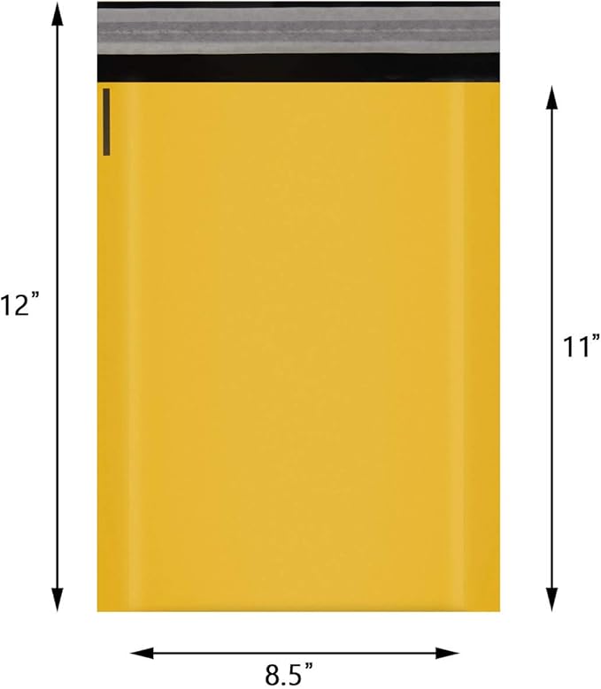 8.5x12 100% Biodegradable Bubble Mailers,25 Count #2 Compostable Padded Packaging Wrap Envelopes Pouches Eco Friendly Self Seal Bags