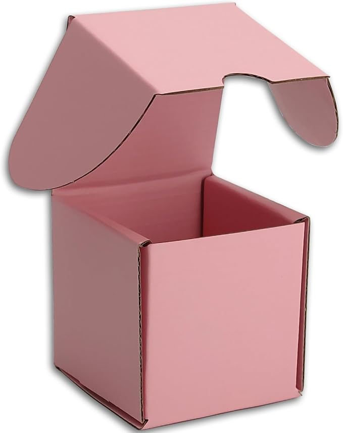 5x5x5 Shipping Boxes Set of 30, Pink Mailer Corrugated Cardboard Box | for Packaging, Literature, Packing, Mailing, Storage, Small Business, Moving, Gift, Supplies, Quick Fold, Tab Locking