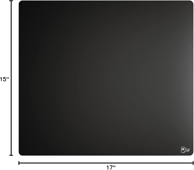 GLORIOUS Elements Air Mousepad - XL Hard and Ultra Thin Polycarbonate Flexible Surface Large Gaming Mouse Pad 15"X17" Extended Hard Mousepad (Helios) (GLO-MP-ELEM-AIR)