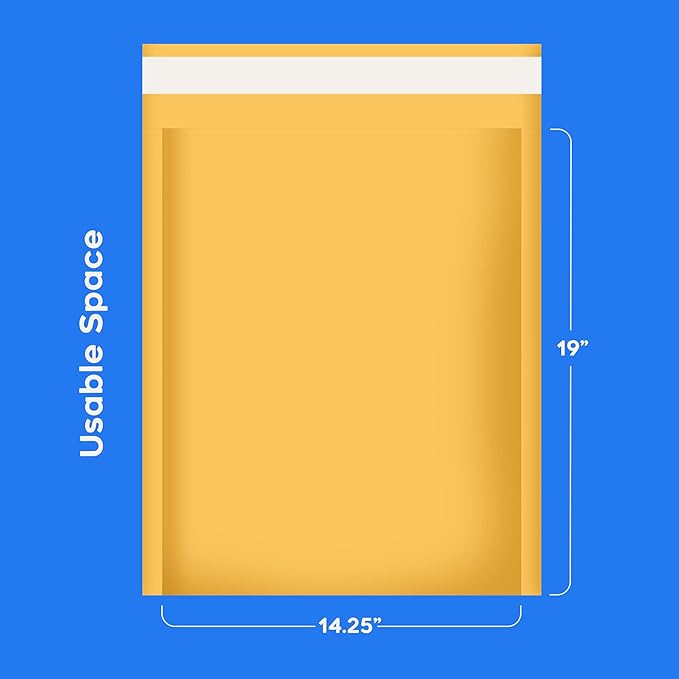The Boxery 14.5”x20” Kraft Bubble Mailers | 50 Padded Envelopes Included - Self Sealing Shipping Bags #7