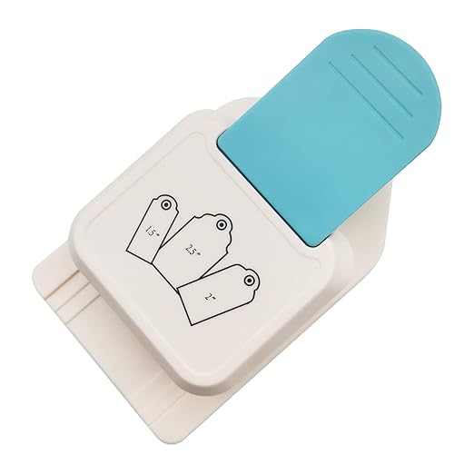 3 in 1 Craft Tag Punch, 1.5/2/2.5 Inch Gift Tag Paper Punches for DIY Projects, Card Making, Scrapbooking, Craft, Perfurador, DIY Puncher
