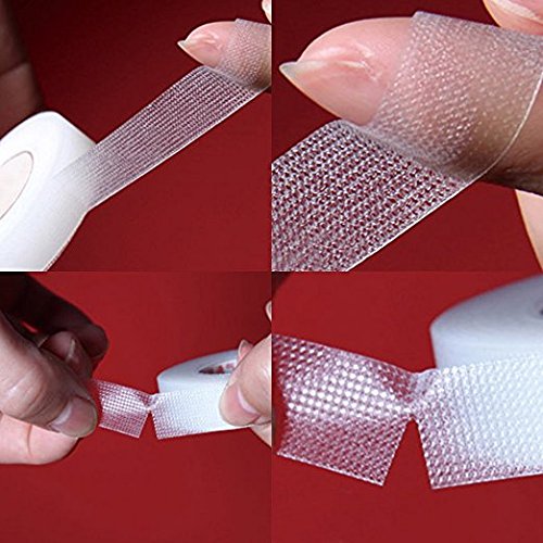 G2PLUS 6 Rolls PE Micropore Medical Tape Roll, 1/2'' x 59 Yards Lash Tape, Eyelash Tape for Eyelash Extensions, Wound, Sensitive Skin - Individual Package (Transparent)