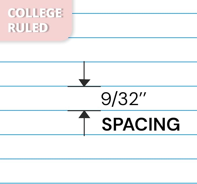 ONAVIA 1 Subject Spiral Notebook College Ruled 3 Pack, 200 Pages, Black | 100 Sheets, 9 x 11 in, Waterproof Plastic Cover, Durable, 3-Hole Punched, Divider, Double-Sided Pocket, Study
