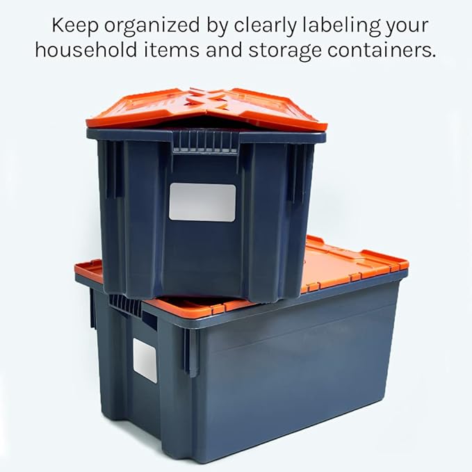 Premium Label Supply White Sticker Half Sheet Labels – 8.5" x 5.5" – Laser/Inkjet Compatible – (2 per Sheet), 100 Sheets - 200 Total Adhesive Labels