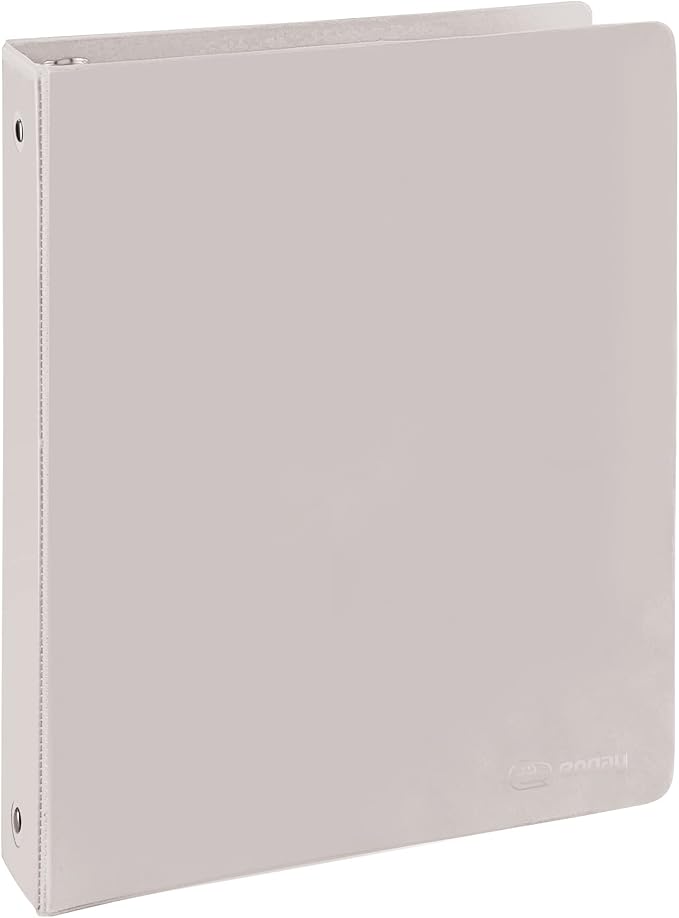 Enday 3 Ring Binder 1.5 Inch, Grey Heavy Duty Three Ring Binder, 325 Sheets Capacity - 1.5 Inch Binder for Home School and Office
