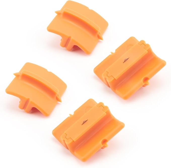 4-Pack Paper Trimmer Blades 195960-1001 Replacement for Fiskars Personal Trimmer - Style G Paper Cutter Blades for 9" and 12" Paper Cutter, Ideal for Scrapbooking, Sewing & Craft Projects